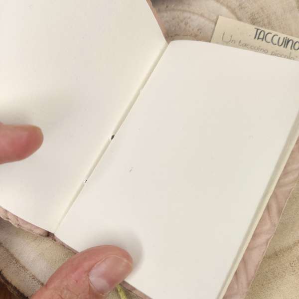 Mini Diario con targhetta in legno Personalizzabile